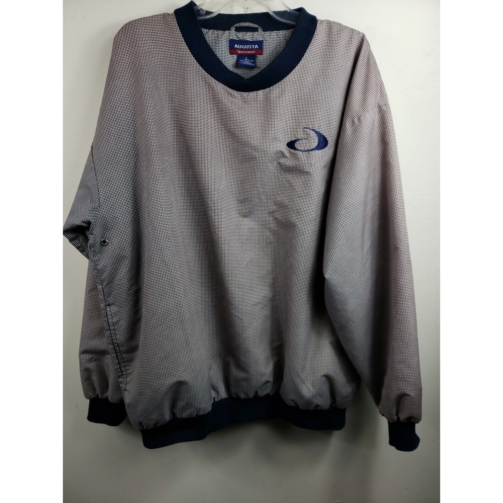 Vtg Augusta Sportswe Golf Shop Blue ck Lg Embroidered lined windbreaker Pullover